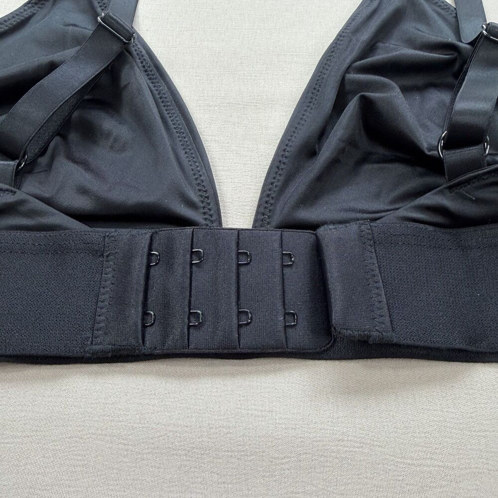 NEW Negative Glace Triangle Bra Size 2 Black Wireless Adjustable Straps - Picture 3 of 4